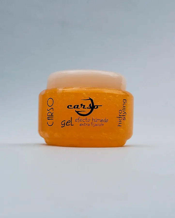 gel extra fijación carso sin alcohol perfecto para mantener la alta definición en tus peinados
