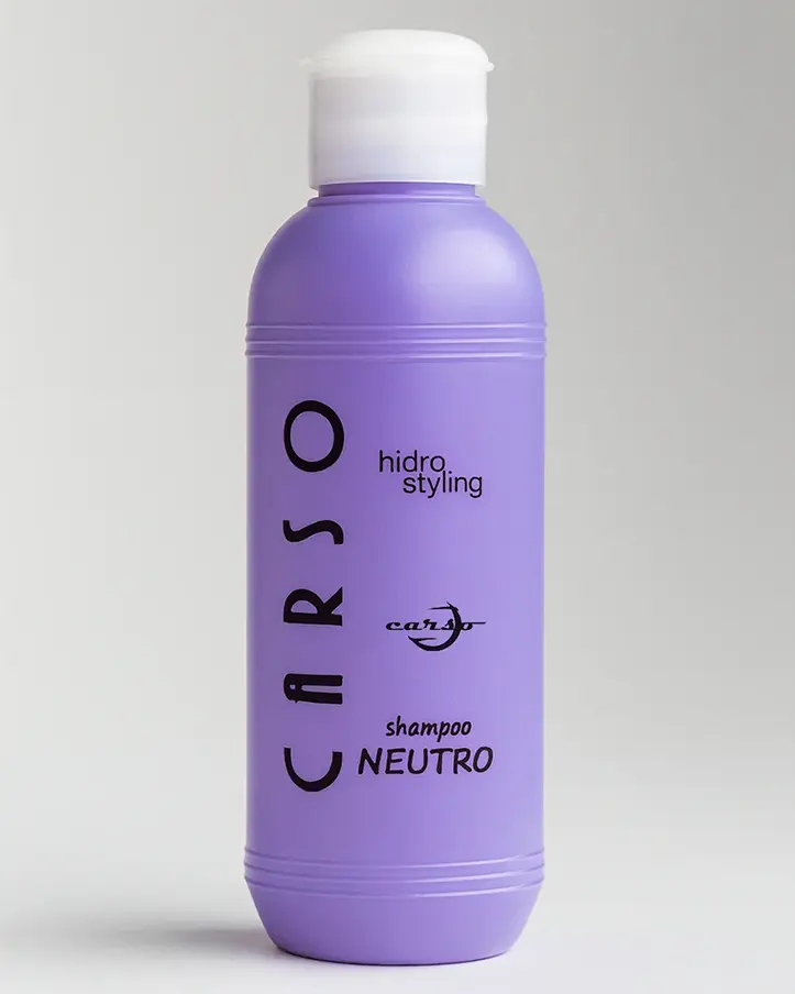 shampoo neutro carso, limpia suavemente y cuida el ph natural del cabello diariamente
